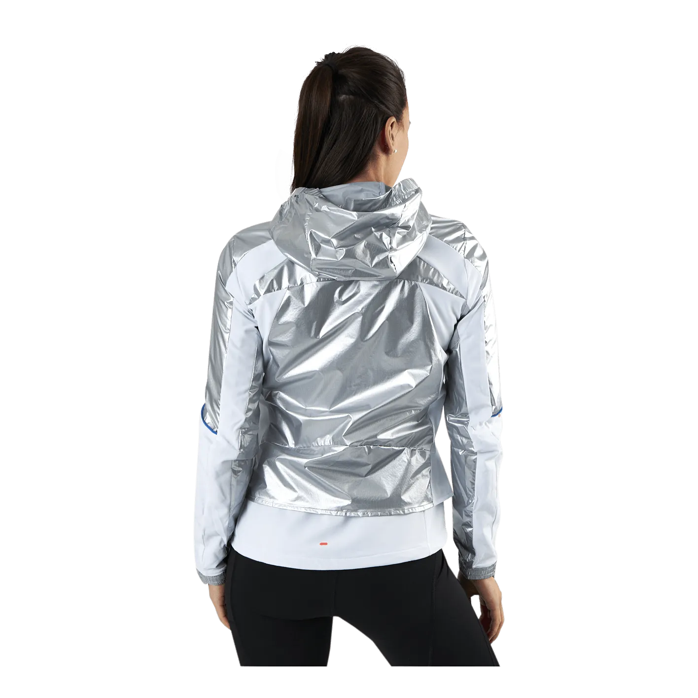 Adidas Marathon Space Race Jacket Women Matte Silver / White