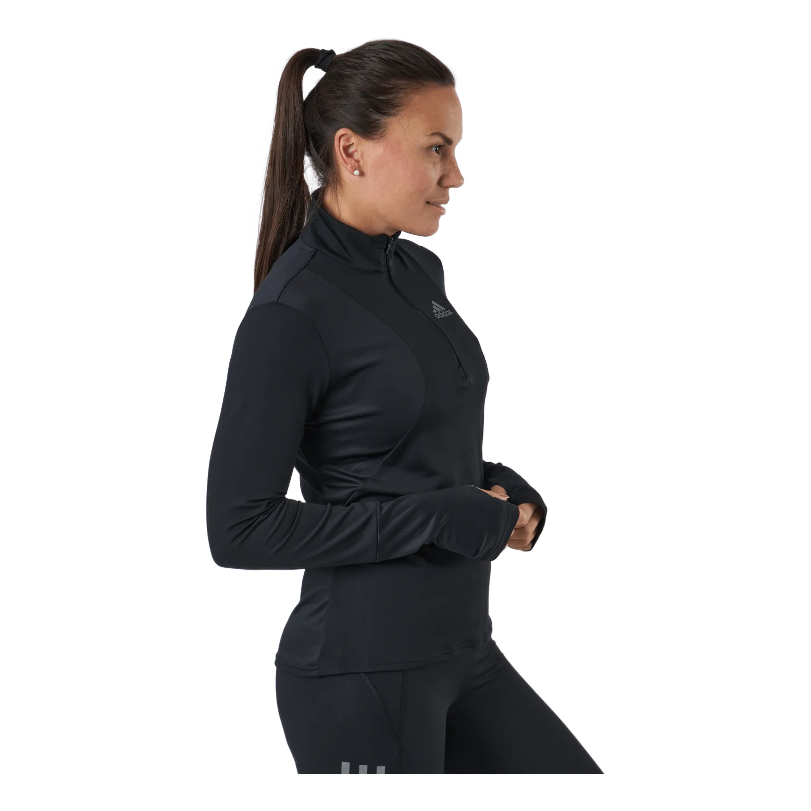 Adidas Own The Run 1/2 Zip Women Black