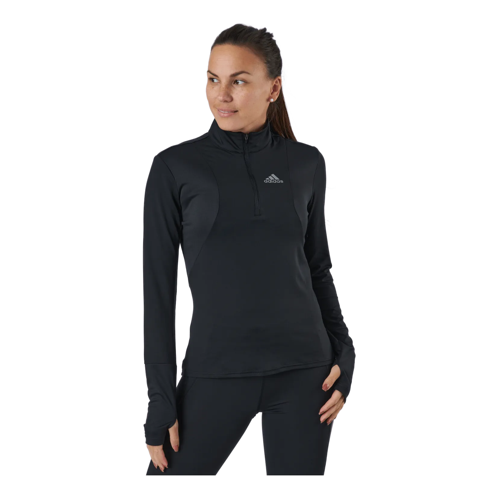 Adidas Own The Run 1/2 Zip Women Black