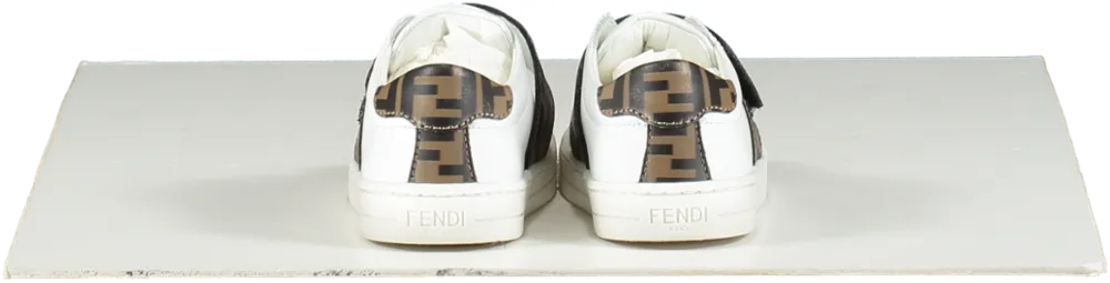 Fendi White Logo Trainers UK 5.5 EU 22 