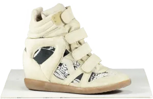 Isabel Marant Cream Beckett Suede Trainers UK 7 EU 40 