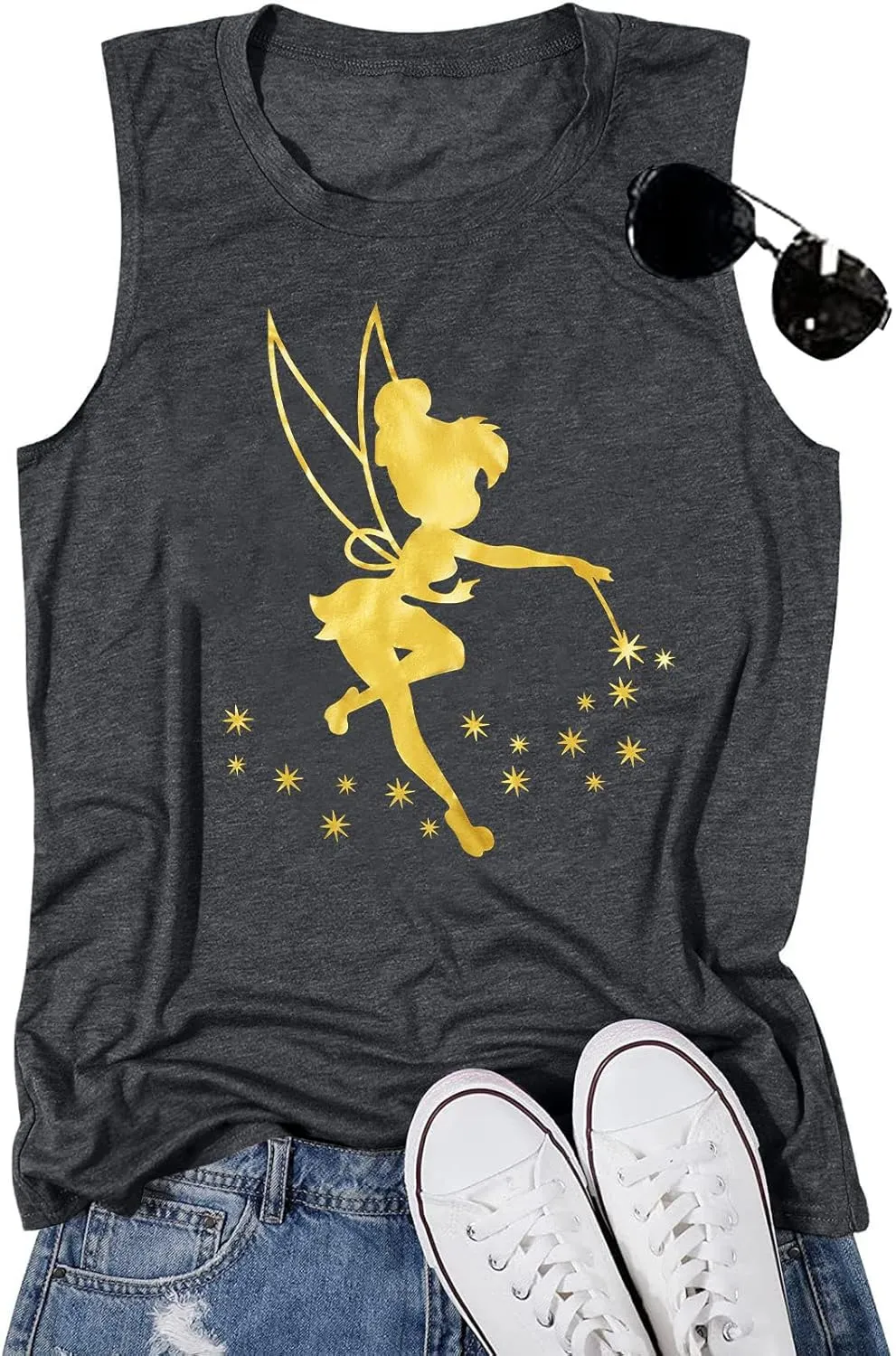 Magical Tank Tops Women Magic Kingdom Tank Fairy Castle Tshirt Girls Trip Tee Family Vacation Shirt Summer Sleeveless Tops