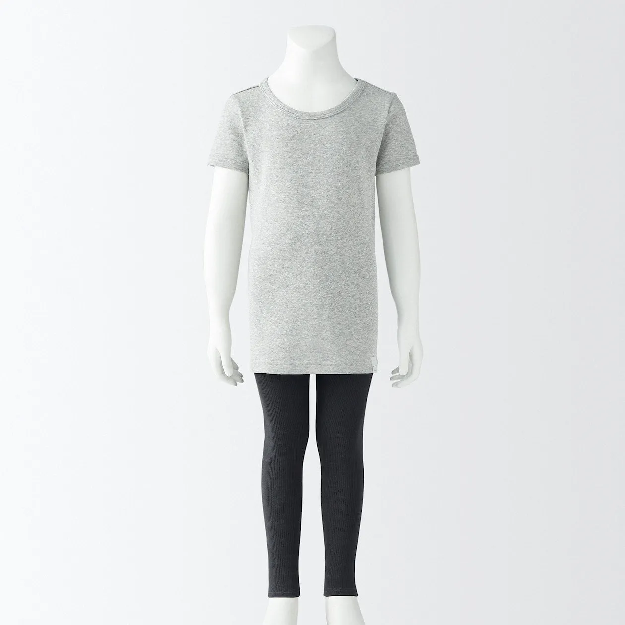 Rib Knit Crewneck T-Shirt (5-14Y)