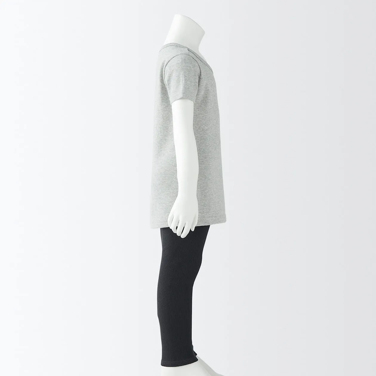 Rib Knit Crewneck T-Shirt (5-14Y)