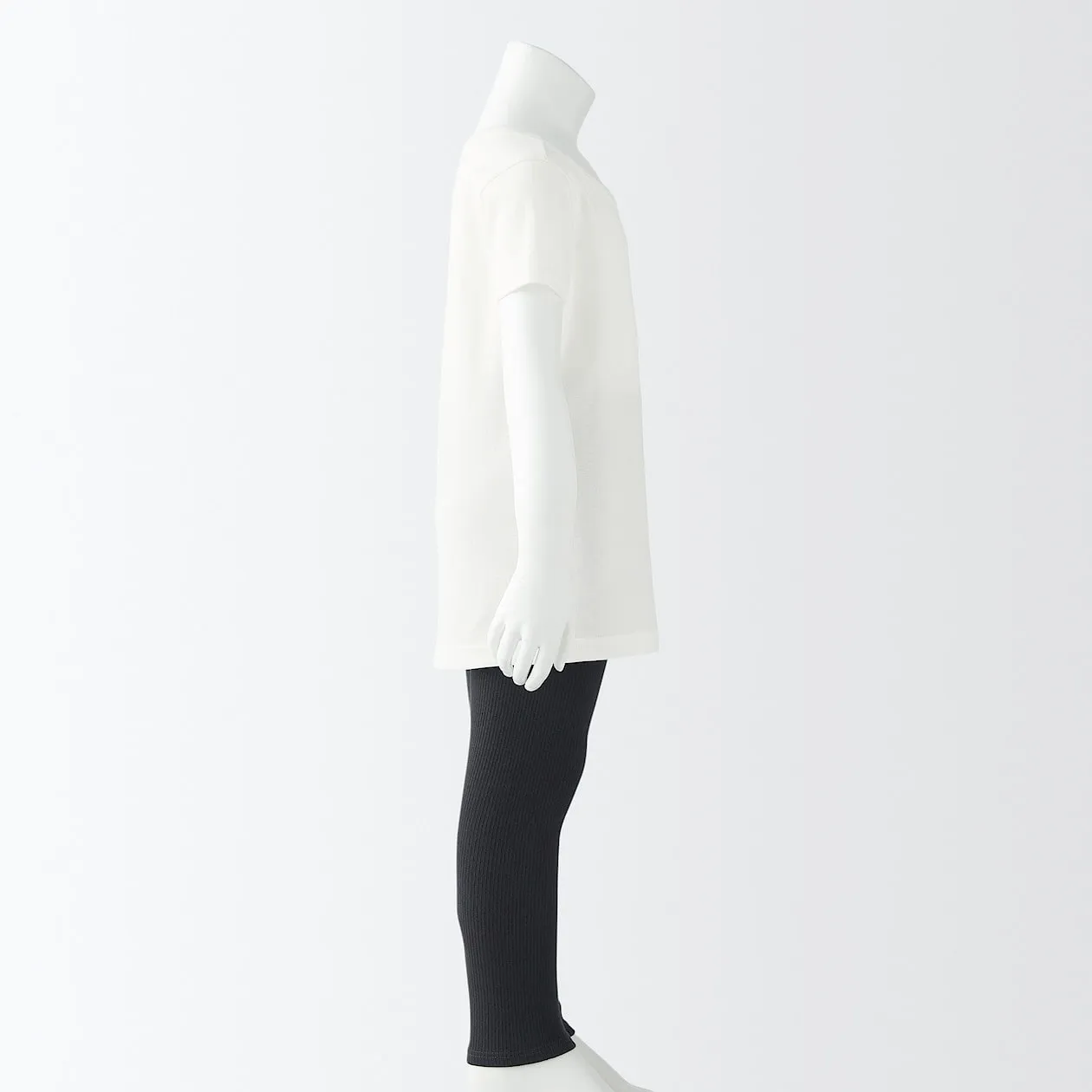 Rib Knit Crewneck T-Shirt (5-14Y)