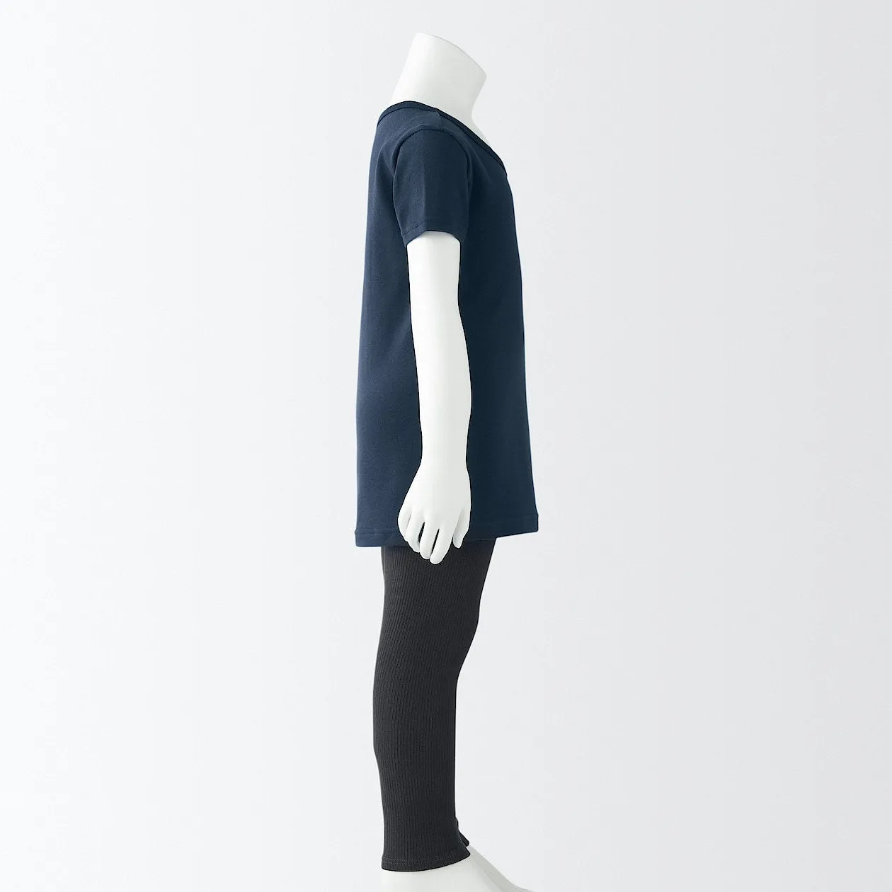 Rib Knit Crewneck T-Shirt (5-14Y)