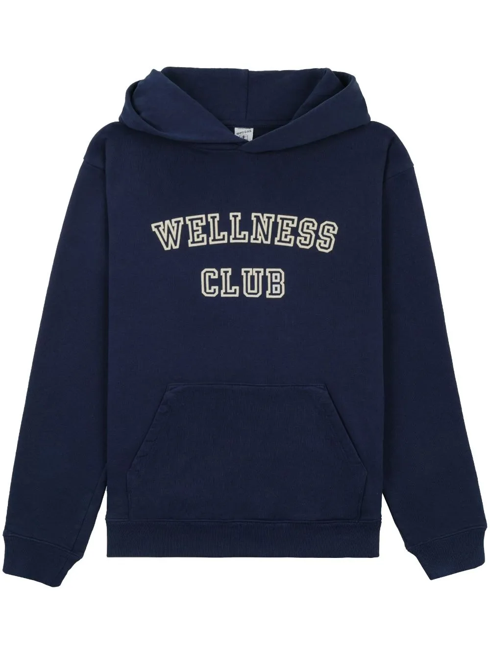 slogan-print cotton hoodie