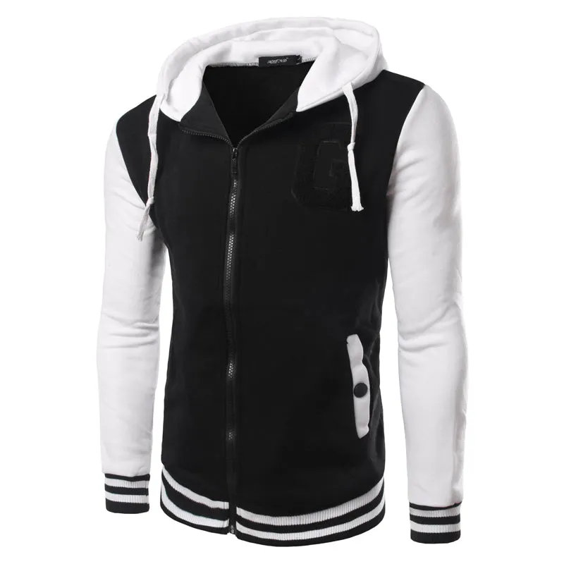Solid Color Hoodies - Zip Up Red Fashion Grey Hoodie