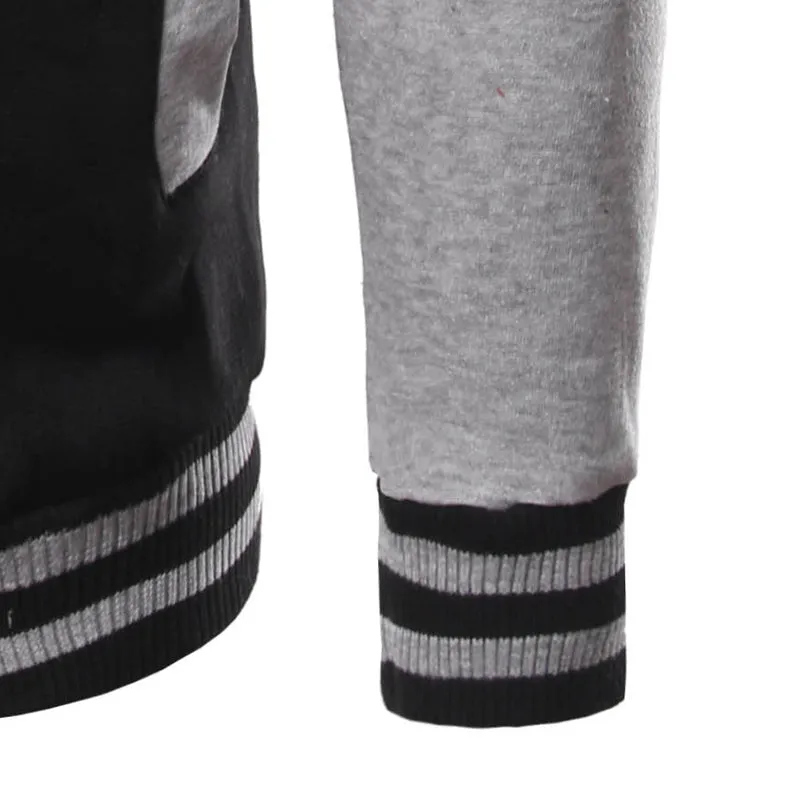 Solid Color Hoodies - Zip Up Red Fashion Grey Hoodie