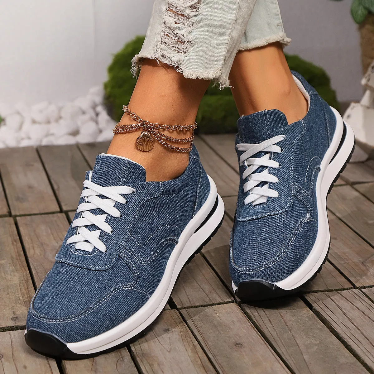 Tahlia  Classic Lace-Up Trainers