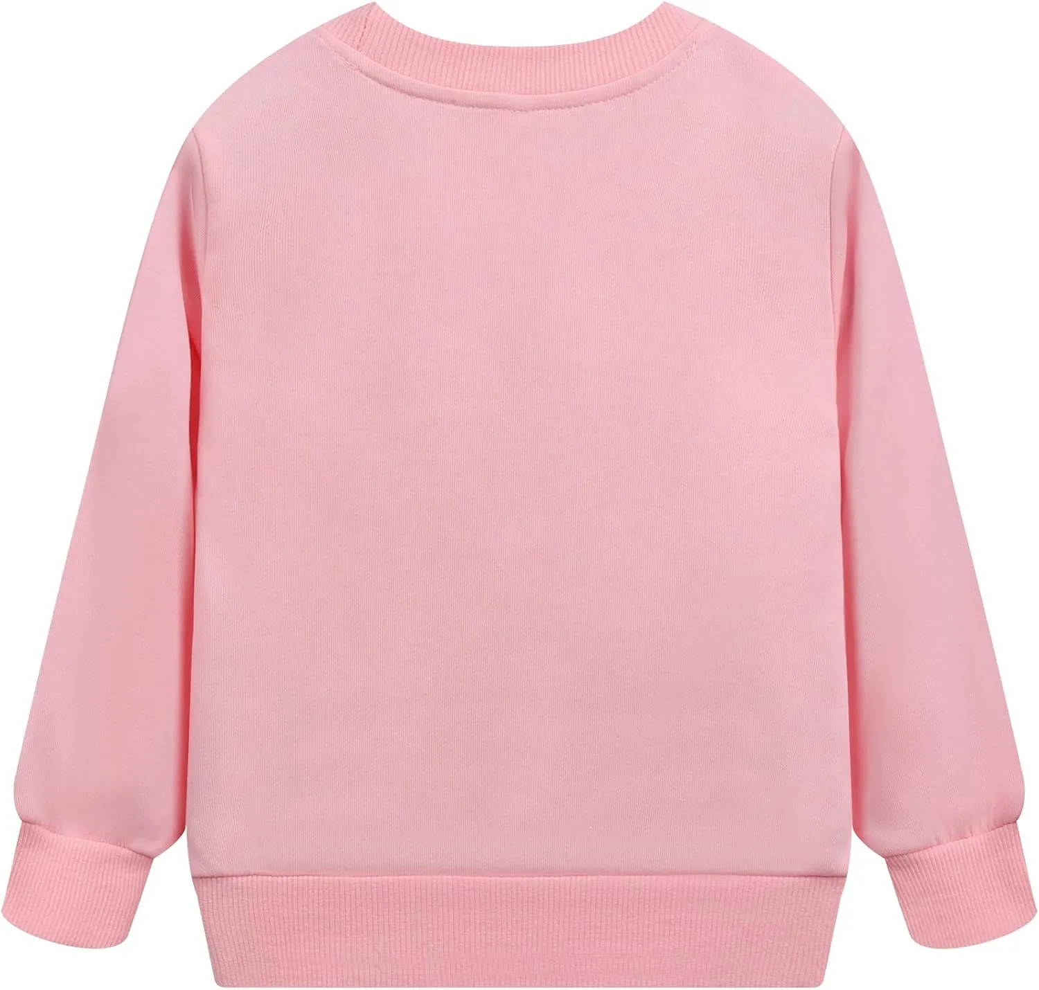 Toddler Baby Girls Sweatshirts Kids Winter Clothes Casual Long Sleeve Shirts Crewneck Pullover Sweater Tops 2T-7T