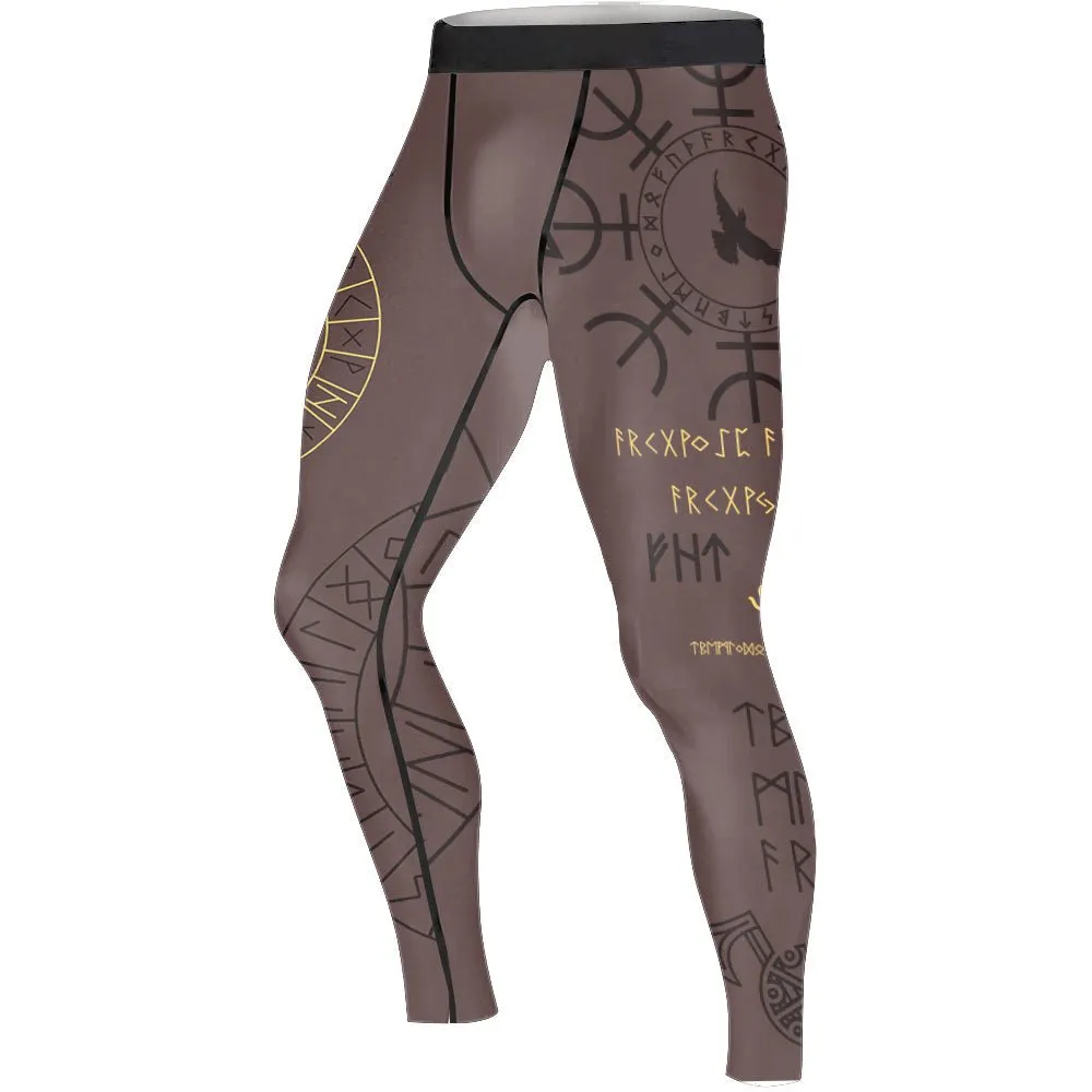 Viking Valhalla Rune Men's Compression Leggings