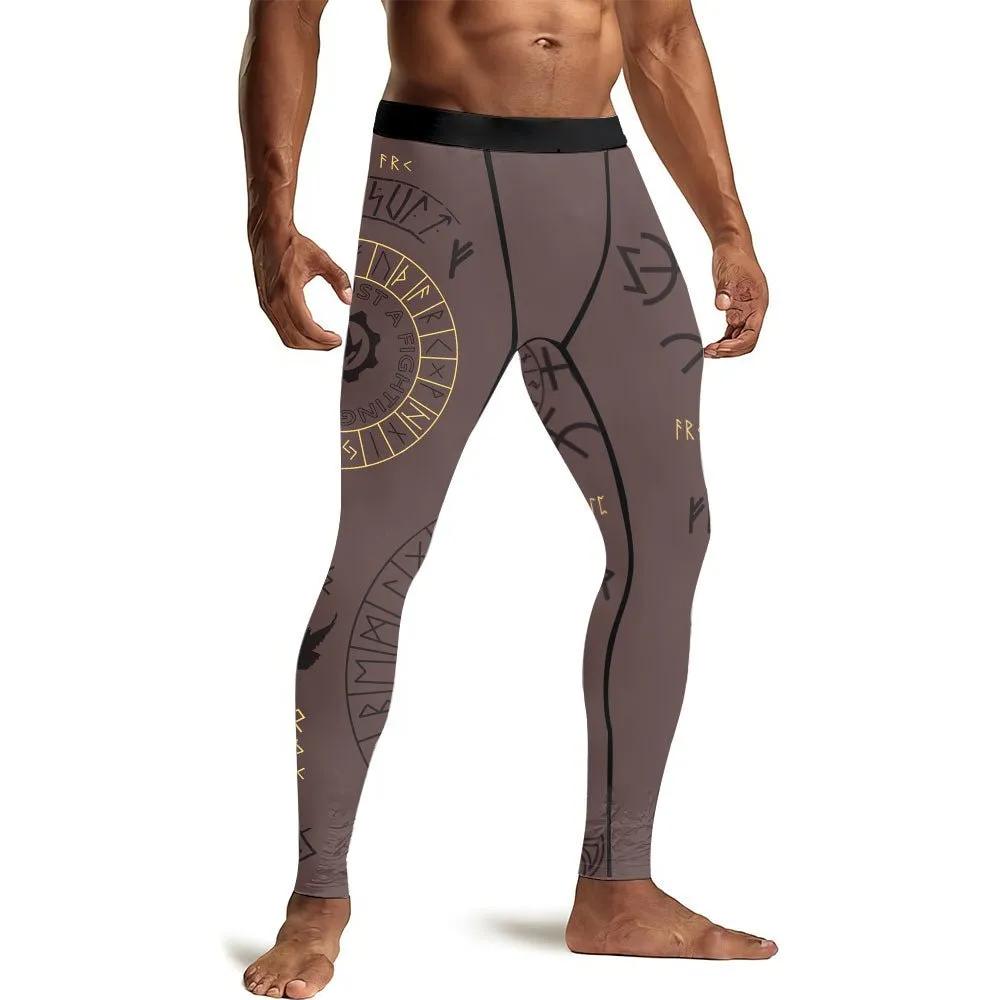 Viking Valhalla Rune Men's Compression Leggings