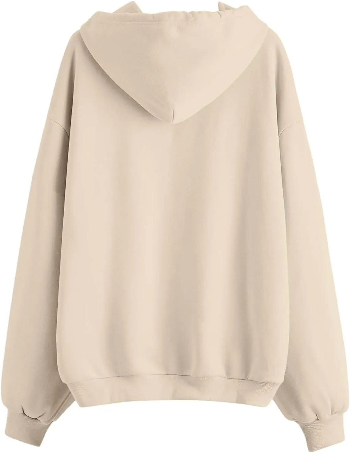 Womens Zip Up Hoodies Lightweight Fleece Jackets Oversized Long Sleeve Preppy Sweatshirt 2024 Fall Outfits Y2k Clothes