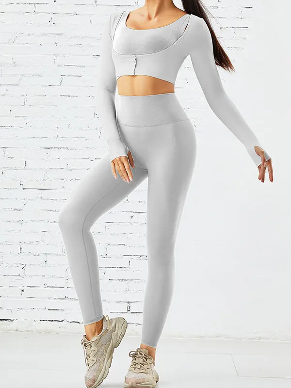 ZASUWA Female Ribbed High-support Sports Bras